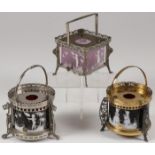 THREE MARY GREGORY TEA WARMERS