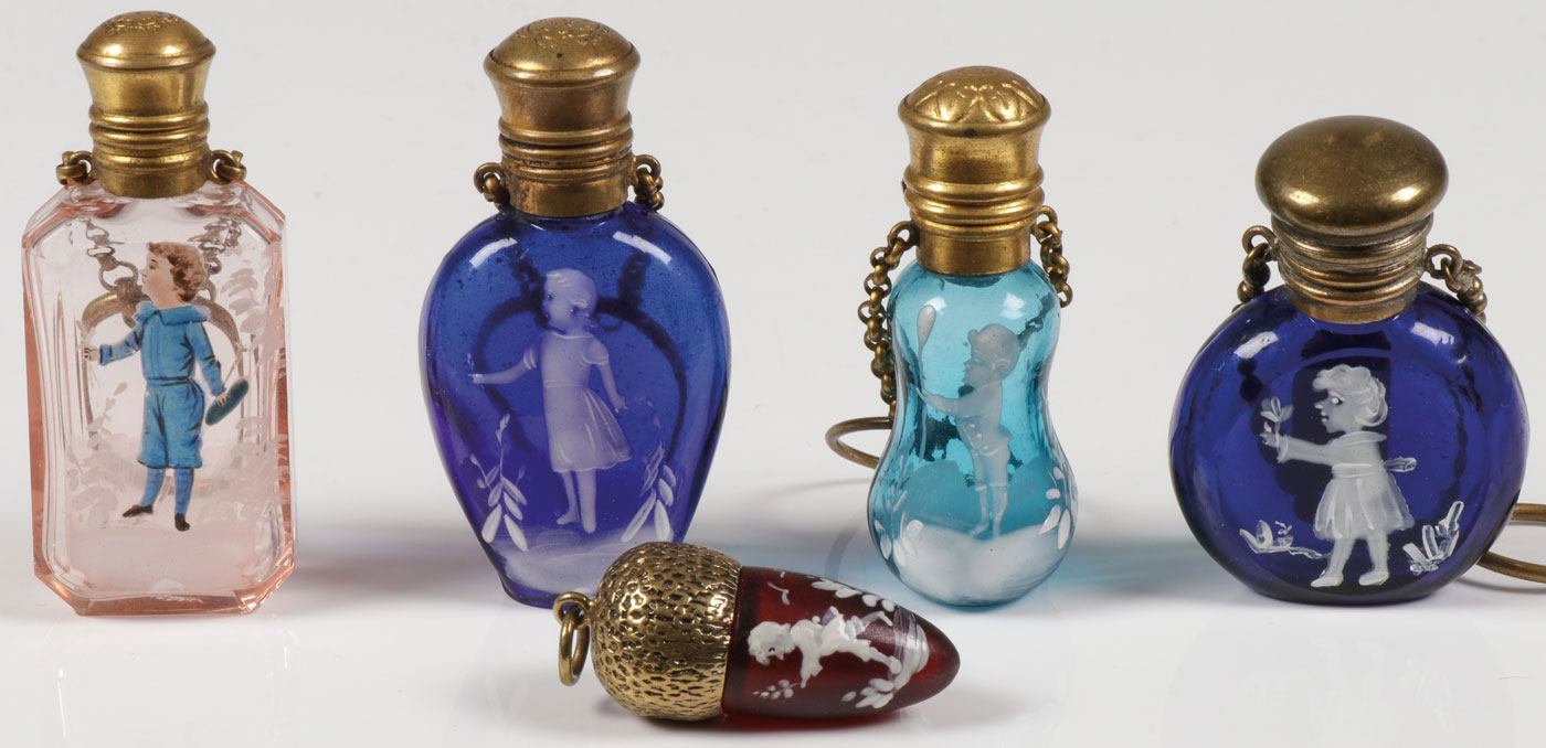 FIVE MARY GREGORY PERFUMES, C. 1890