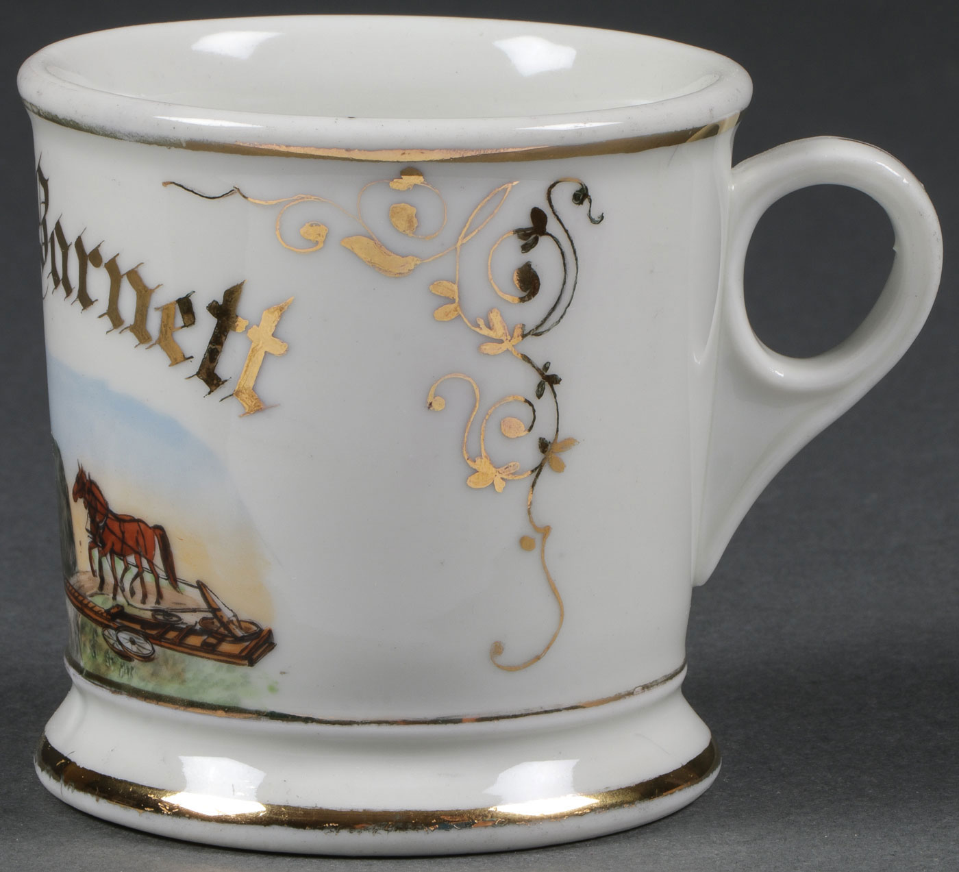 A FINE OCCUPATIONAL SHAVING MUG, C. 1890 - Image 2 of 3