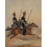 PAIR OF IMPERIAL RUSSIAN MILITARY PRINTS C 1845