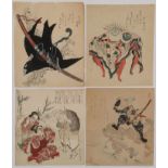 21 JAPANESE WOODBLOCK PRINTS, HOKUSAI & MORE