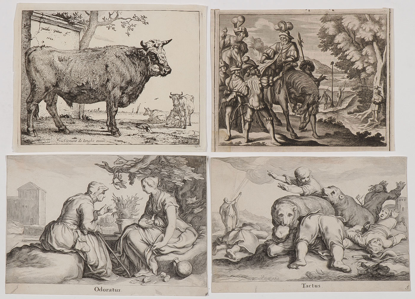SEVEN DUTCH OLD MASTER PRINTS 17TH CENTURY - Image 2 of 2