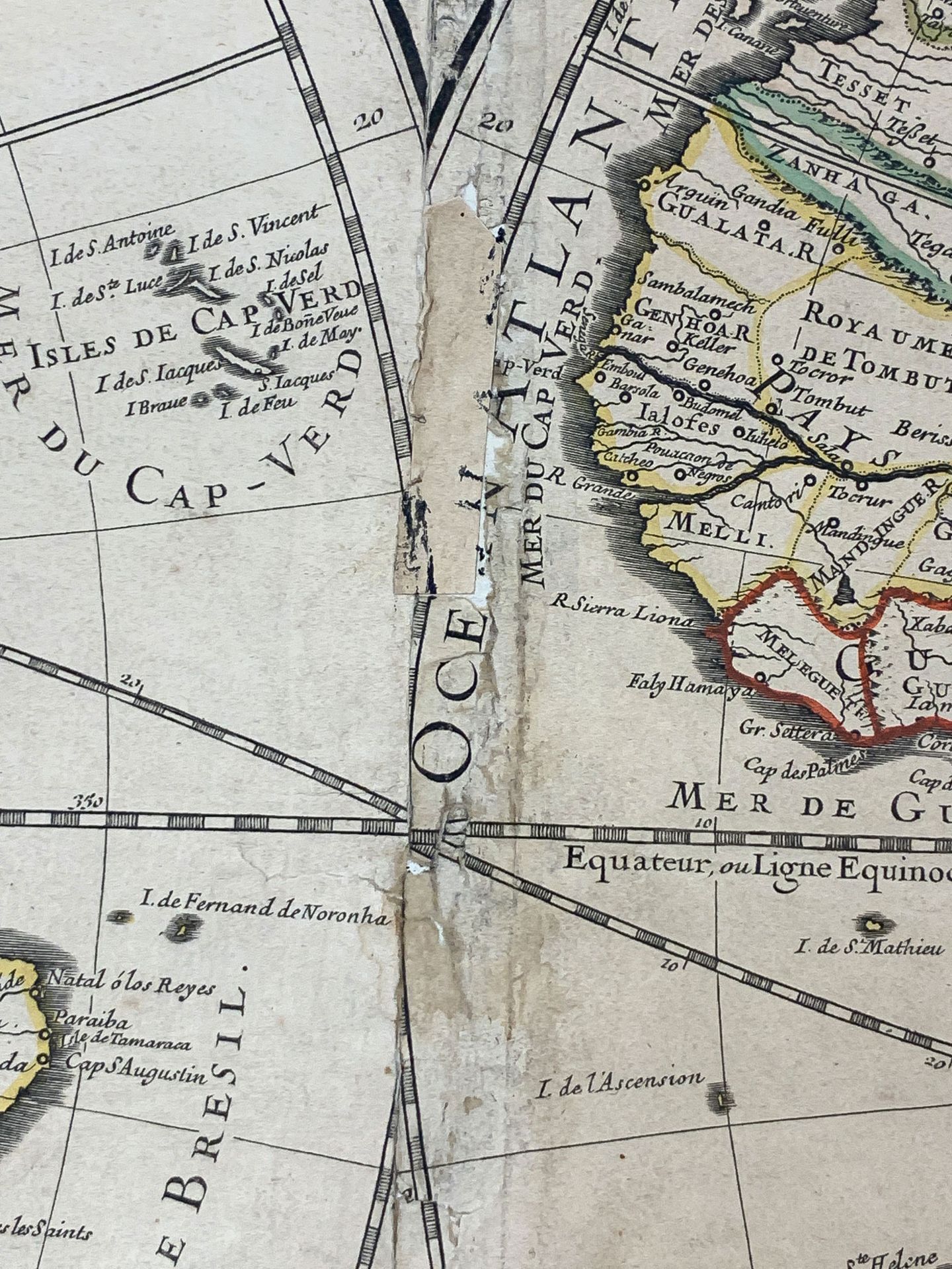 SANSON WORLD MAP 1679 - Bild 4 aus 7