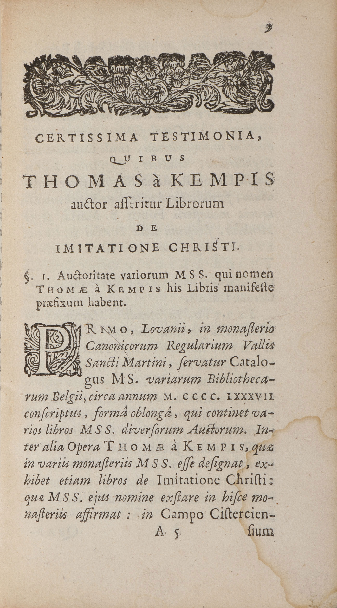 1679 EDITION, IMITATION OF CHRIST, THOMAS KEMPIS - Image 4 of 4