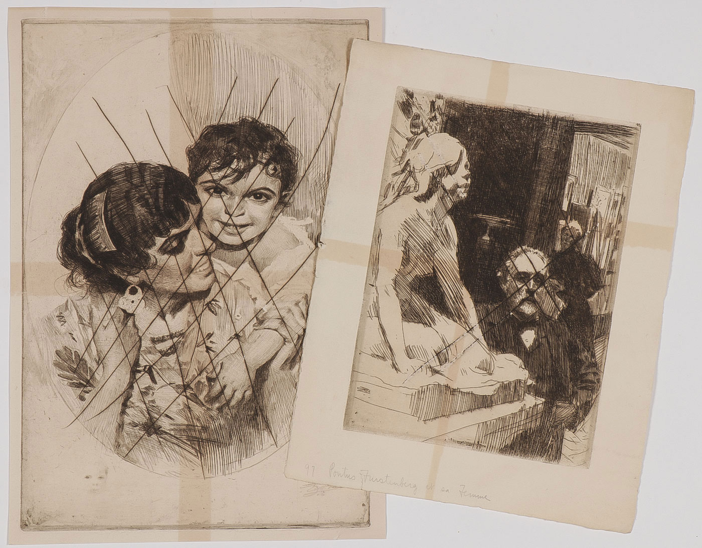 CACHE OF 36 VINTAGE ANDERS ZORN ETCHINGS - Image 5 of 5