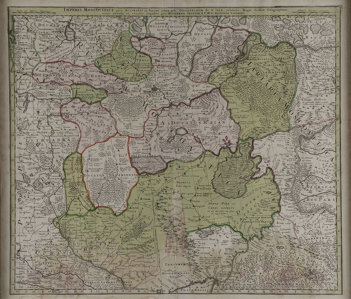 THREE 18TH CENTURY MAPS OF RUSSIA AND POLAND - Image 3 of 6