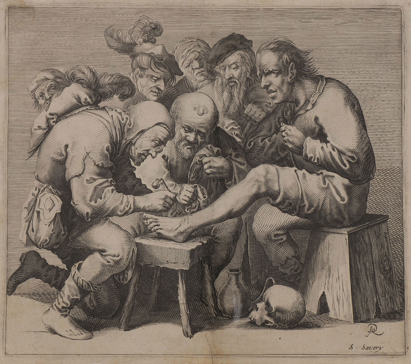 RARE 17TH CENTURY DUTCH ETCHING DOCTOR