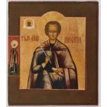 RUSSIAN ICON OF ST. VINOPHANTY, 19TH C