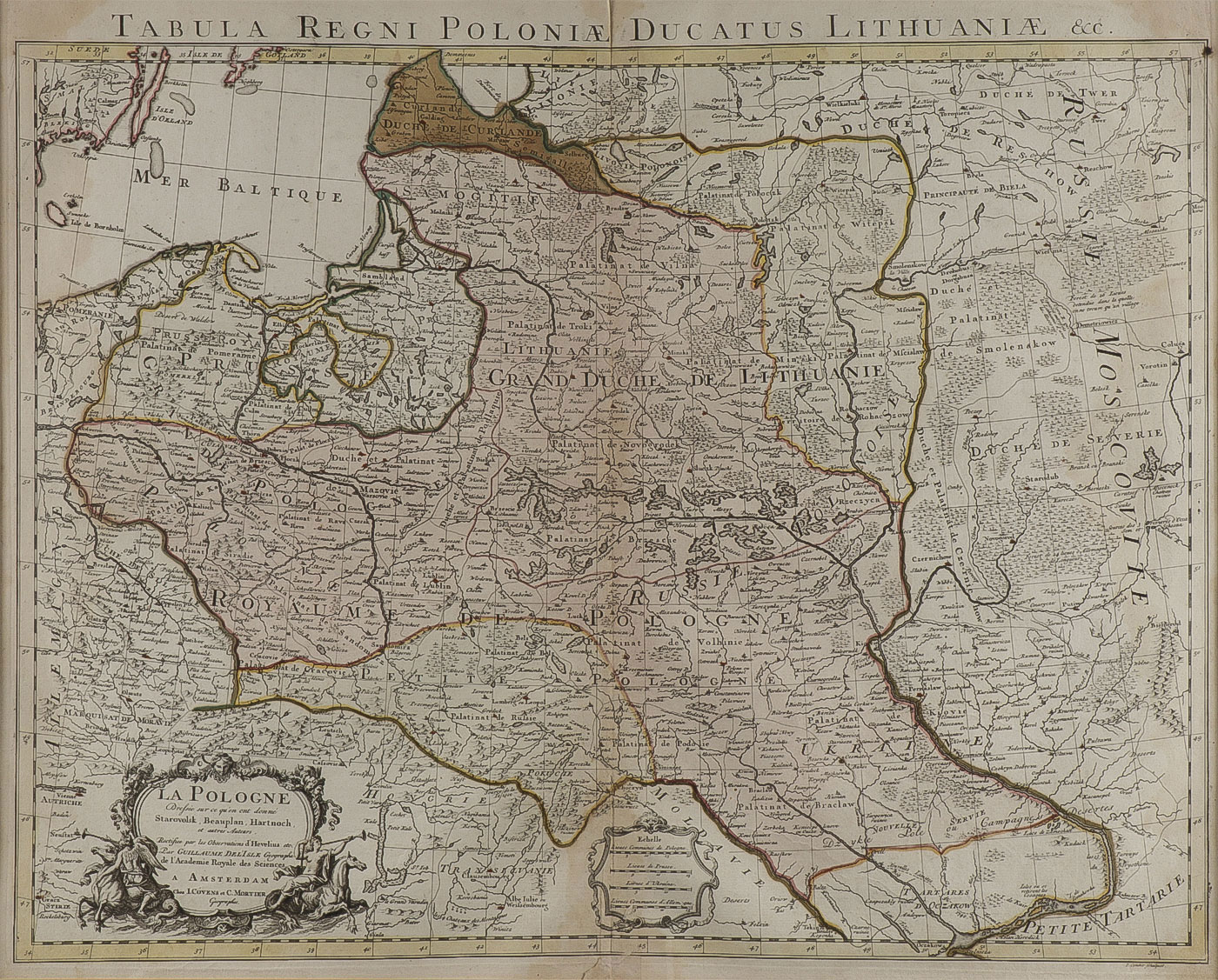 THREE 18TH CENTURY MAPS OF RUSSIA AND POLAND - Image 5 of 6
