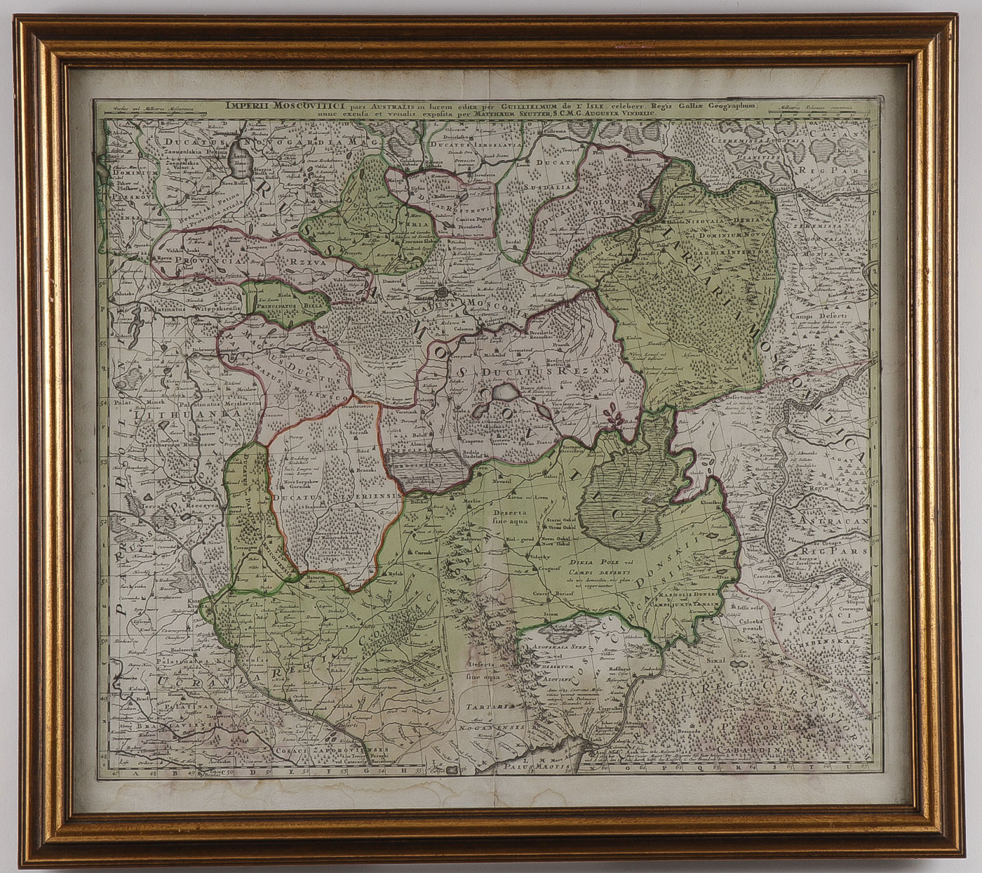 THREE 18TH CENTURY MAPS OF RUSSIA AND POLAND - Image 4 of 6