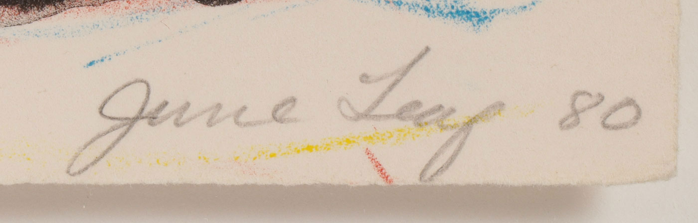 JUNE LEAF SIGNED LITHO - Image 3 of 3