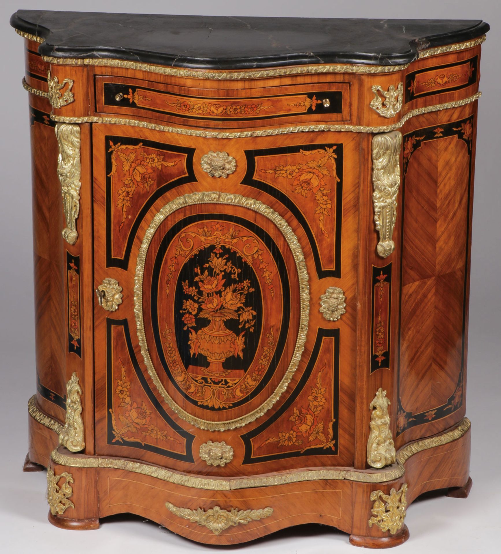 FRENCH MARQUETRY STYLE CABINET