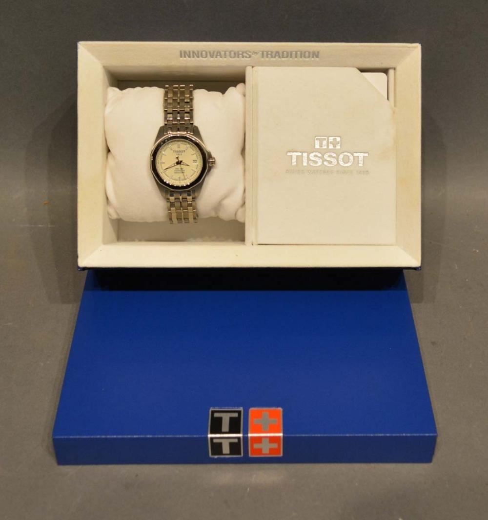 A Tissot Titanium Ladies Wristwatch within original box