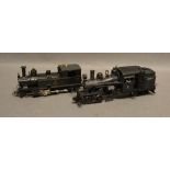 A Narrow Gauge Locomotive Thusis No 8, together with another locomotive TMT Co No 1 painted black