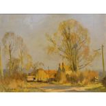 Edward Wesson, 1910-1983, Near Shaftesbury, oil on canvas, signed, 44x 60cm