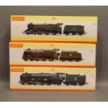 A Hornby OO Gauge Locomotive R2846BR4-6-2 Standard Class 6NT Clan Buchanan, together with two