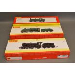 A Hornby OO Gauge Model Locomotive, early BR, 4-4-0 R3234 within original box, together with two