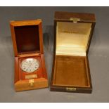 A Certina Copy of a Marine Chronometer within wooden case and outer case