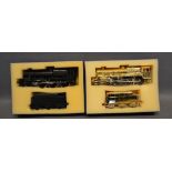 A BR Gold Plated Model Locomotive, together with another similar, painted black