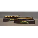 Golden Age Models, Pullman Observation Car, together with another similar 2-E third the Hadrian Bar,