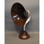 A Circa 1930s Bakelite and Aluminium Horn Loudspeaker made by the British Thomson Houston Company,