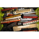 A Large Quantity of OO Gauge and Other Coaches, Rolling Stock and Parts within two boxes