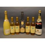 Four Half Bottles of Domaine de Durban Muscat de Beaumes de Vanise dated 1989, together with two