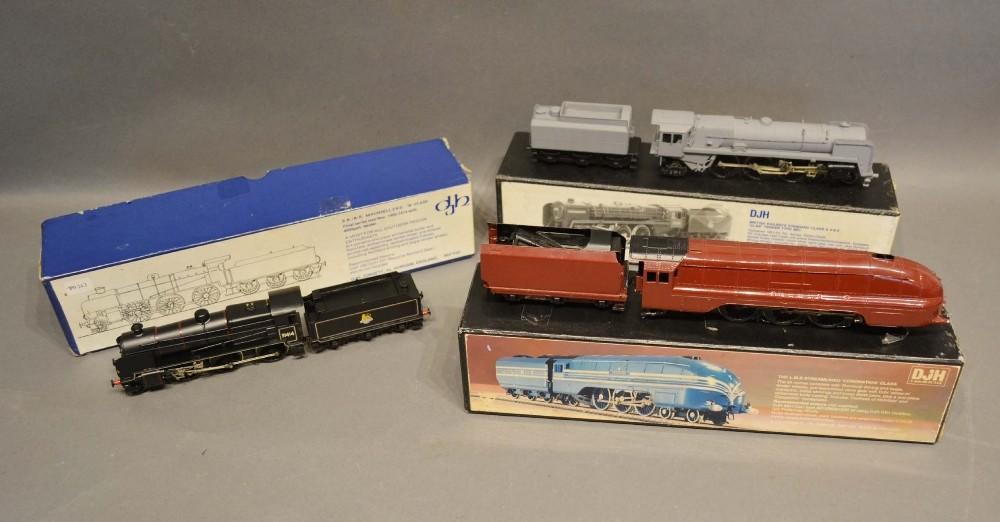 A DJH Models OO Gauge LMS Streamlined Coronation Class Locomotive, part-made within original box,