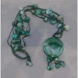 A Chinese Jade Set Necklace