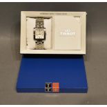 A Tissot Stainless Steel Cased Gentleman's Wristwatch with original box