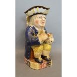 A Late 18th/Early 19th Century Staffordshire Toby Jug, 25cm tall