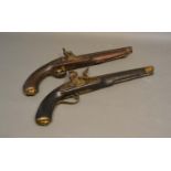 A 19th Century Flintlock Pistol, together with another similar