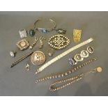 A Small Collection of Jewellery, mainly silver, to include bangles, earrings, brooches and bracelets