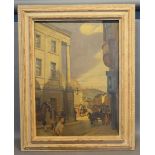Norman Garstin, 1847-1926, View of Market Jew Street, Penzance