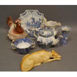 A Collection of Ceramics to include an Imari bowl, various blue and white ceramics and other items