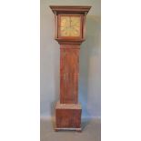 A George III Mahogany Longcase Clock, the brass dial with subsidiary seconds dial and two train