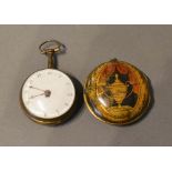 An 18th Century Silver Pair Cased Pocket Watch by Smith & Co, London, with verge movement, the outer