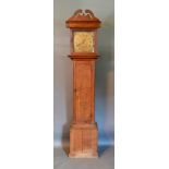 A George III Oak Longcase Clock, the brass dial inscribed Joyce Ruthen, with Roman and Arabic