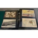 A Postcard Album Containing approximately 216 postcards to include topographical and others