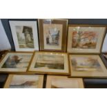 Christine M Wells, A Pair of Woodland Watercolours, together with two other pairs of watercolours,