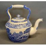 A Copeland Spode Italian Pattern Large Kettle, 31cm tall