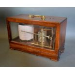 A Mahogany and Glazed Cased Barograph by Wilson Warden & Co Ltd, London