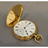 An 18 Carat Gold Full Hunter Pocket Watch by Russell & Son, London, 59.7 grammes excluding movement