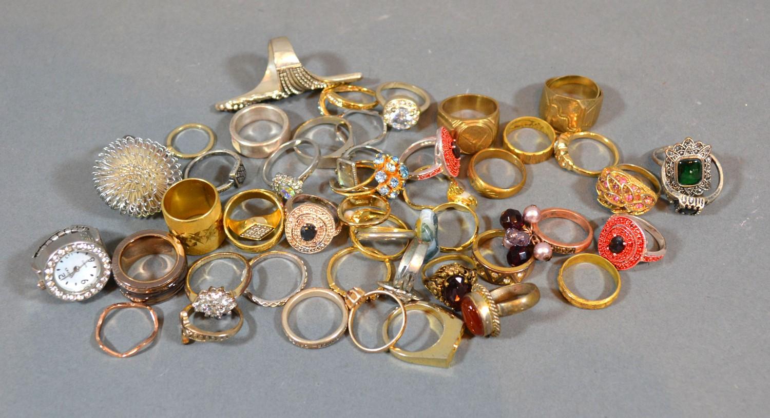 A Collection of Dress Rings to include a watch ring and others