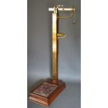 A Pair of Victorian Mahogany and Brass Jockey Scales by W & T Avery Ltd, Birmingham, 133cm tall