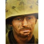 Lotwort J Ellison, Khe Sanh South Vietnam 1968, a photograph of a Marine, print made for the book