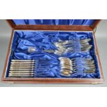 A Silver-Plated Eight Place Setting Canteen of Flatware