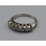 A Diamond Set Dress Ring, Size S