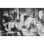 Edward Ardizzone, " The Model and her reflection" 2nd Edition Lithograph Edition Number 24/75 29cm x