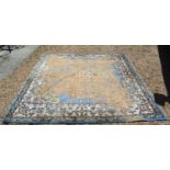 A Northwest Persian Style Woollen Carpet with a central medallion within an all over design upon a